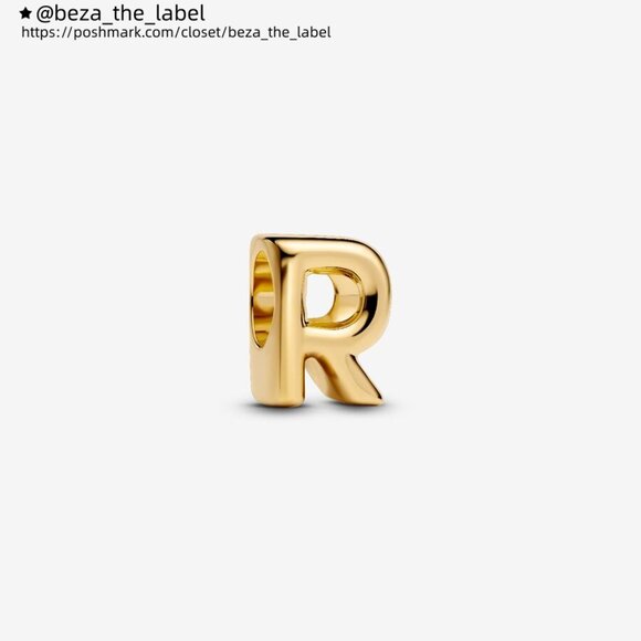 Pandora Letter R Alphabet Mini Charm|Pendant - Picture 1 of 5